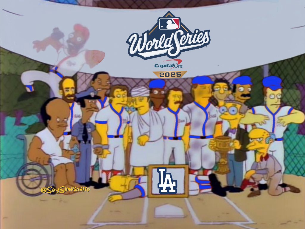 Los Dodgers de Los Ángeles, campeones de la Serie Mundial 2025.  #WorldSeries