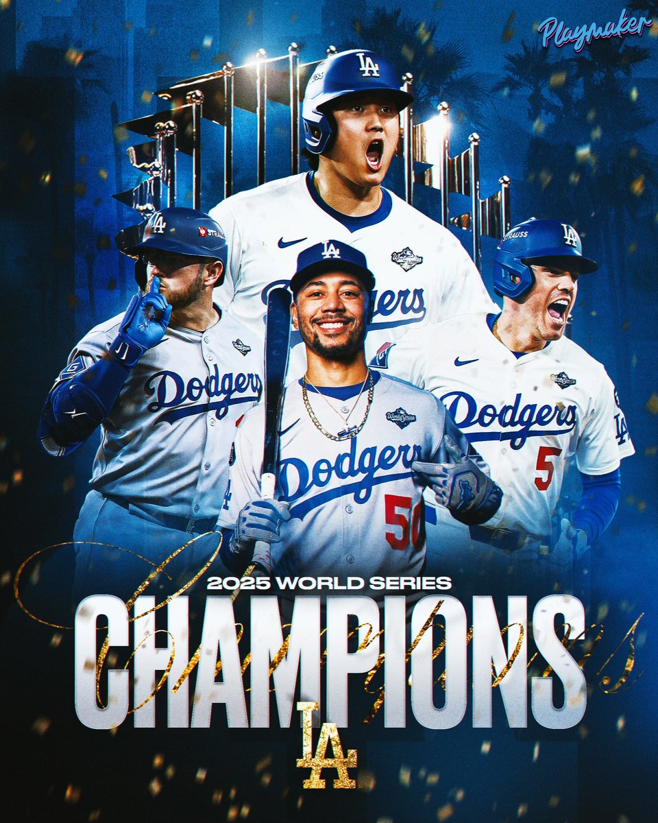 THE DODGERS ARE WORLD SERIES CHAMPIONS. 

BACK-TO-BACK 🏆