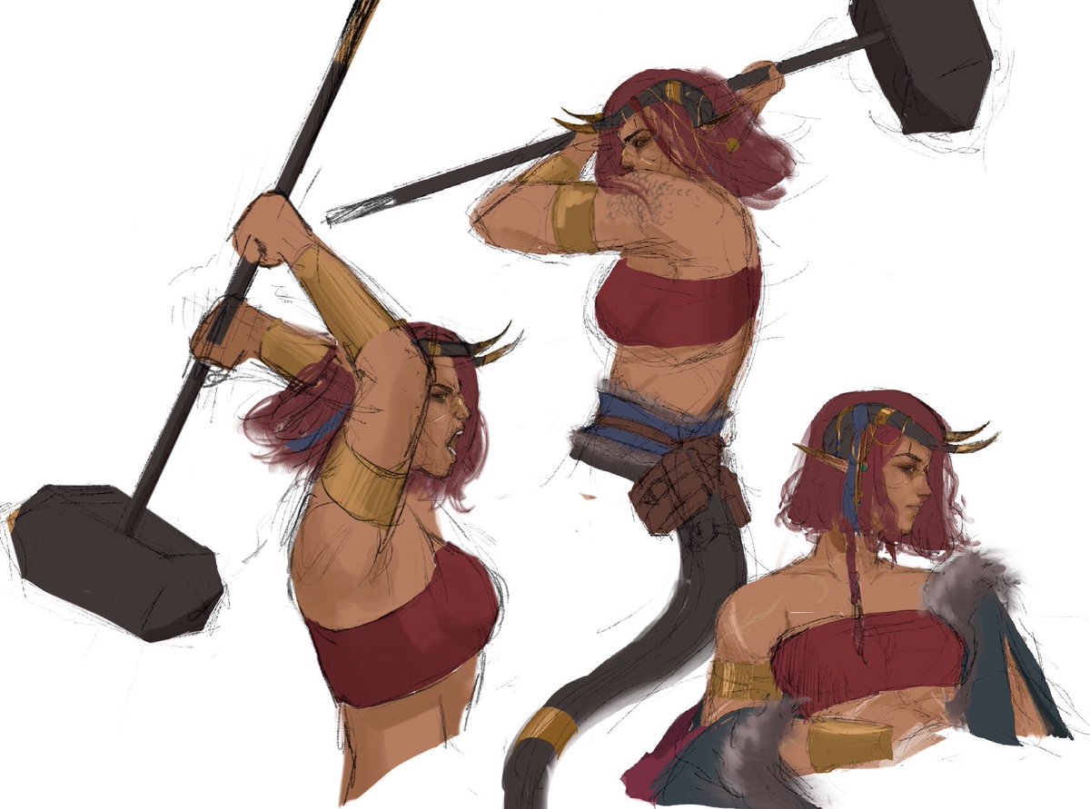 _Mai_Lan's tweet photo. My Barbarian!! She will sit in the character dungeon with the rest of my campaignless characters https://t.co/LxDVjHdrP2
