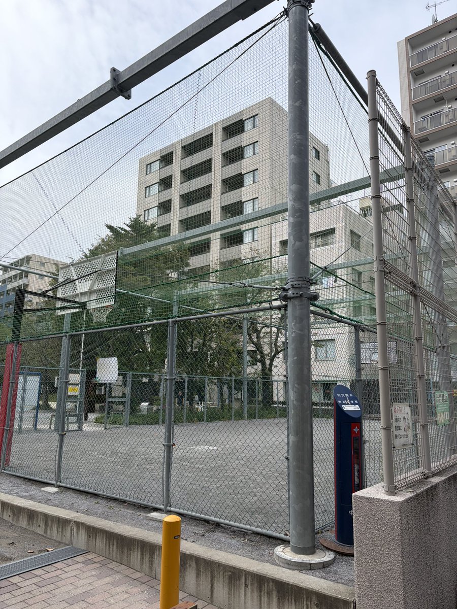 中央区にバスケができる公園⛹️