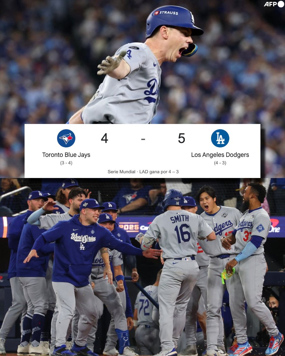 InvictosSomos's tweet image. ¡¡COMPLETAMENTE OFICIAL: LOS DODGERS VOLVIERON A GANAR LA SERIE MUNDIAL!! Por segundo año consecutivo, Los Dodgers se sentaron en el trono de la MLB. Campeones de la Serie Mundial tras vencer a los Toronto Blue Jays. Un cierre de locura que se definió en la onceava entrada del…