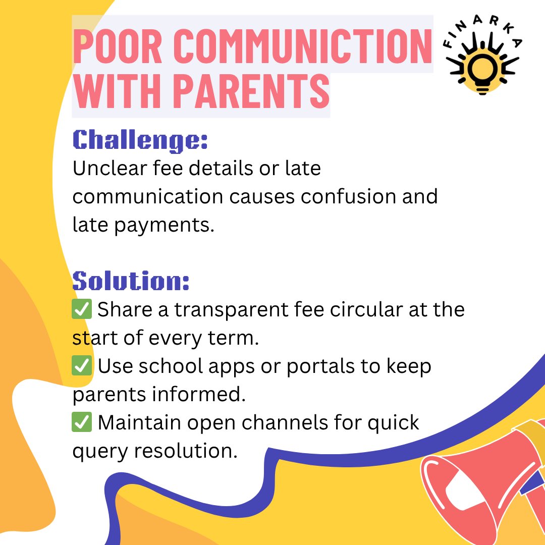 finarka_bharat's tweet image. Managing school fee collection doesn’t have to be chaotic! 🎯
When systems are clear, transparent &amp;amp; digital — stress reduces and efficiency increases 💼✨
Let’s make school finances simpler. 💛
#SchoolManagement #SchoolFinance #FeeCollection #EdTechIndia #SchoolAdmin #SmartSchool