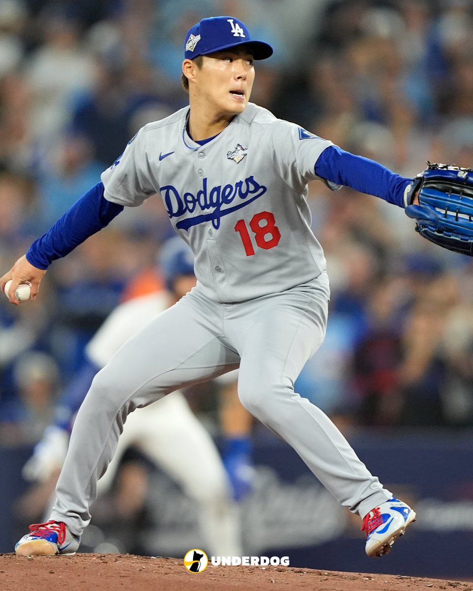 yoshinobu　メック2台 Yoshinobu Yamamoto in the World Series: Game 7 - 34 pitches, W