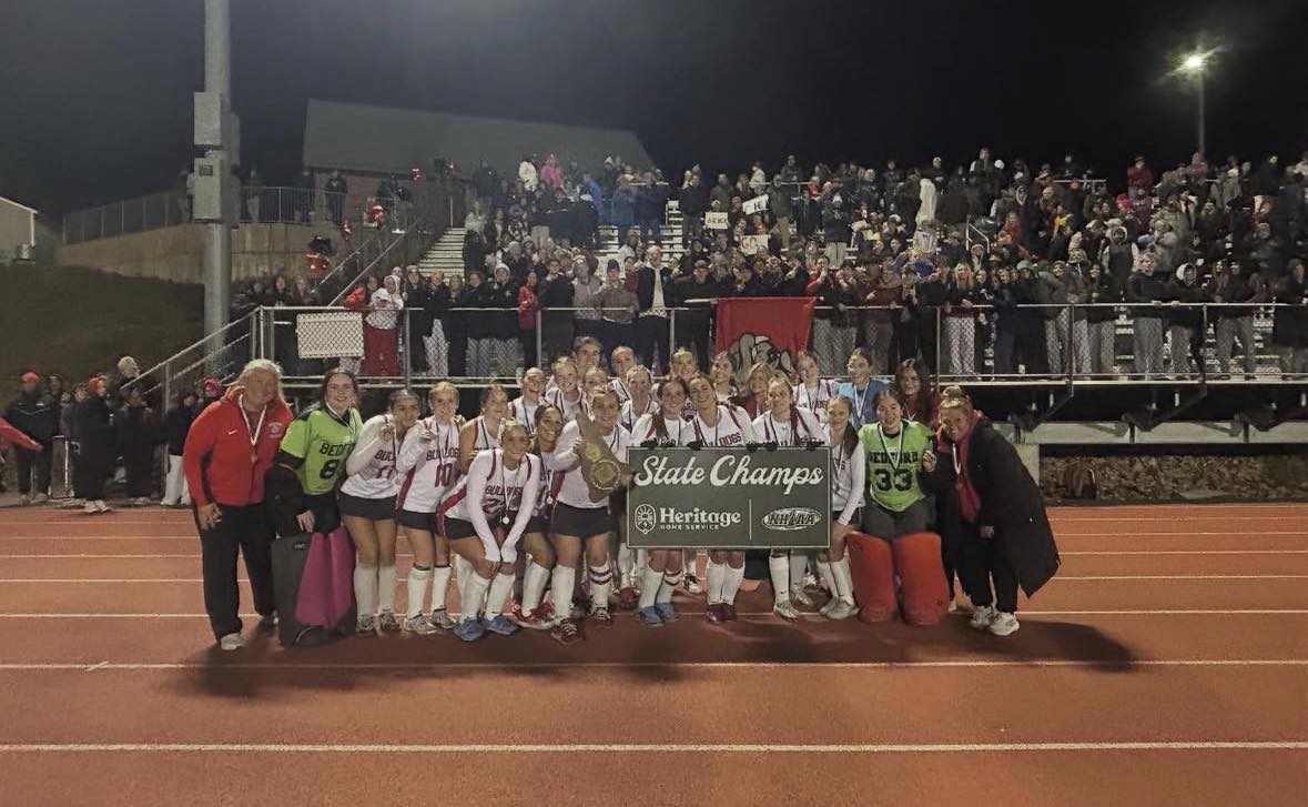 gaudreau_jim's tweet image. Congratulations Bedford High Bulldogs, DI State Champs...🏑