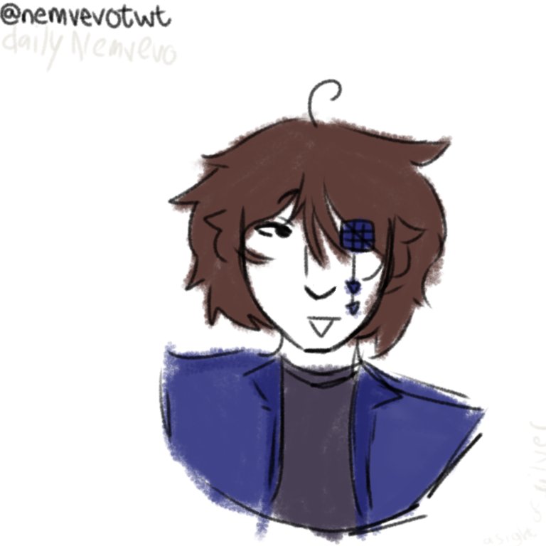 nemvevotwt's tweet image. Day 22 || i was supposed to post a vevovevo angst art but wtever take this nemvevo doodle - 🎺