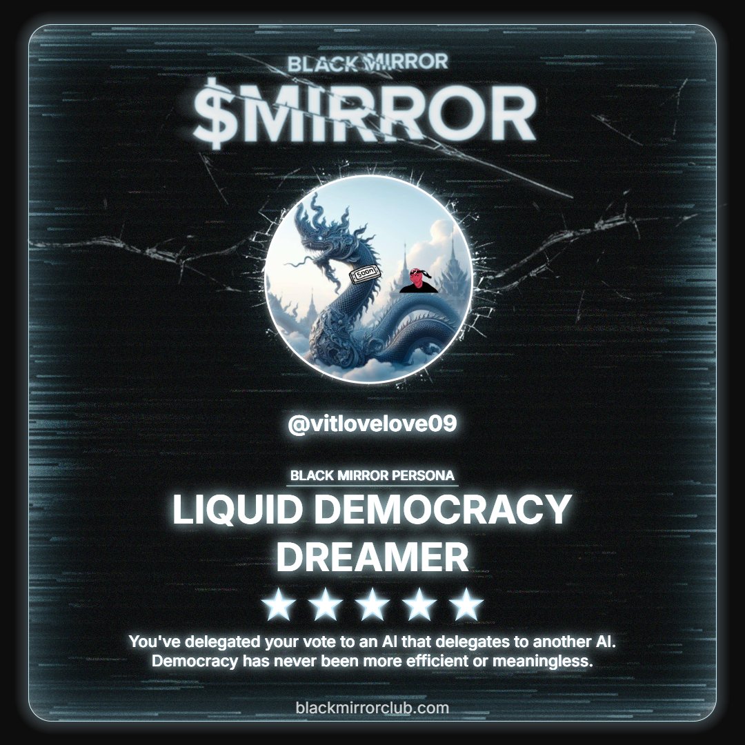 Scanned and processed. The algorithm judged me.
Discover your Black Mirror Persona by <a href="/blackmirror_xp/">blackmirror_xp</a> and claim yours now.
loyalty.blackmirrorclub.com/loyalty