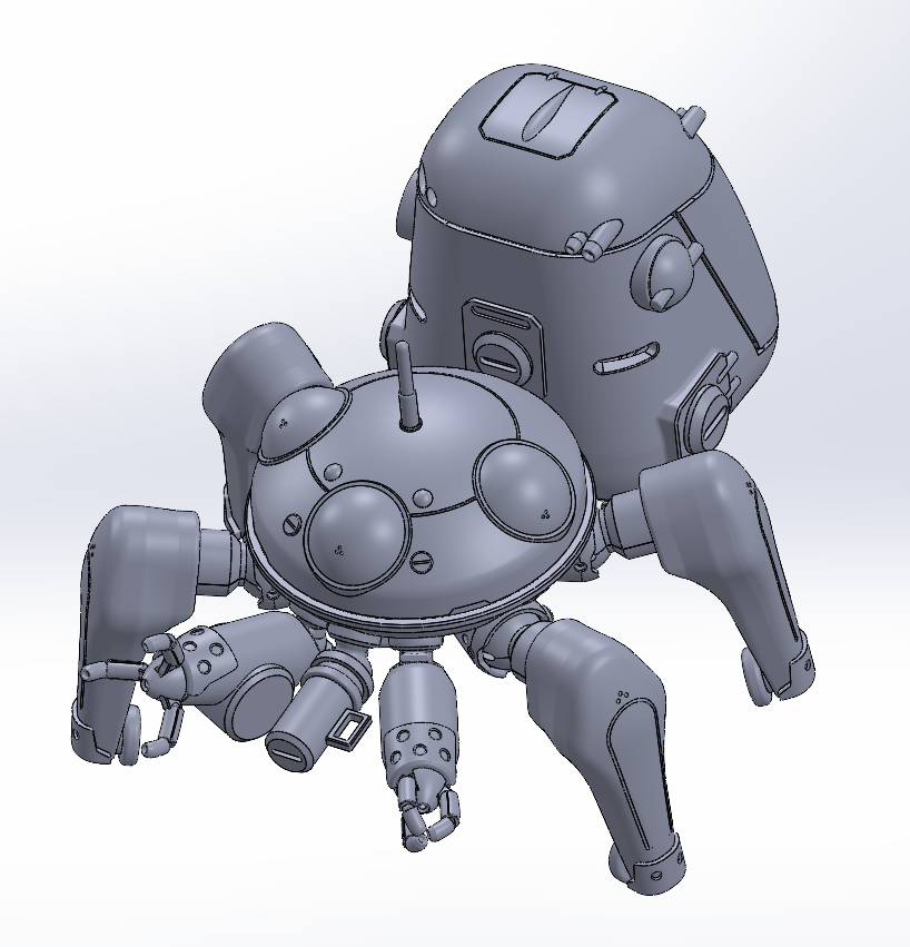 tachikomanokai's tweet image. タチコマを初めて見たとき、その無垢な好奇心と仲間想いな姿に心を動かされました。
あの世界観を「現実に触れられる形」にしたくて、3Dプリントで造形を始めました。

#ワンフェス #攻殻機動隊 #タチコマ #ロジコマ #3Dプリント #造形