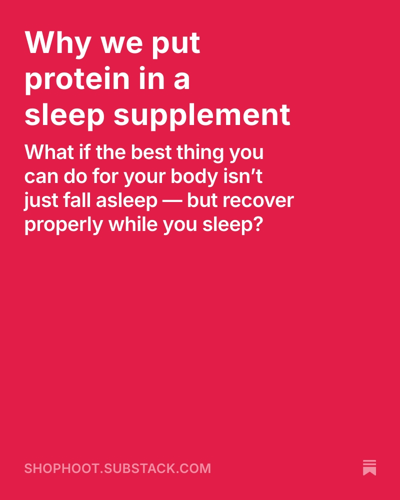Read our new post about protein benefits before bed: 

shophoot.substack.com/p/why-we-put-p…