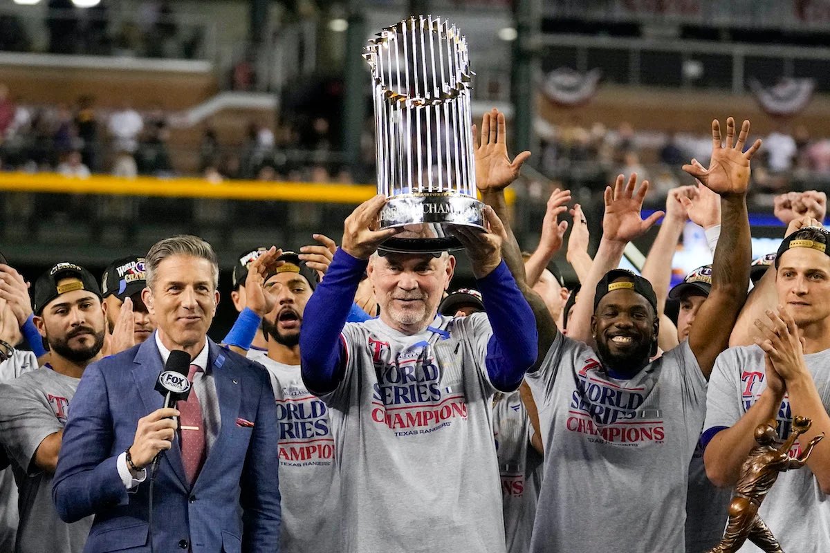 The Texas Rangers are STILL….

- The last AL team to win the WS

AND

- The last team to win the WS before the Dodgers dynasty took over

HELL YEAH!