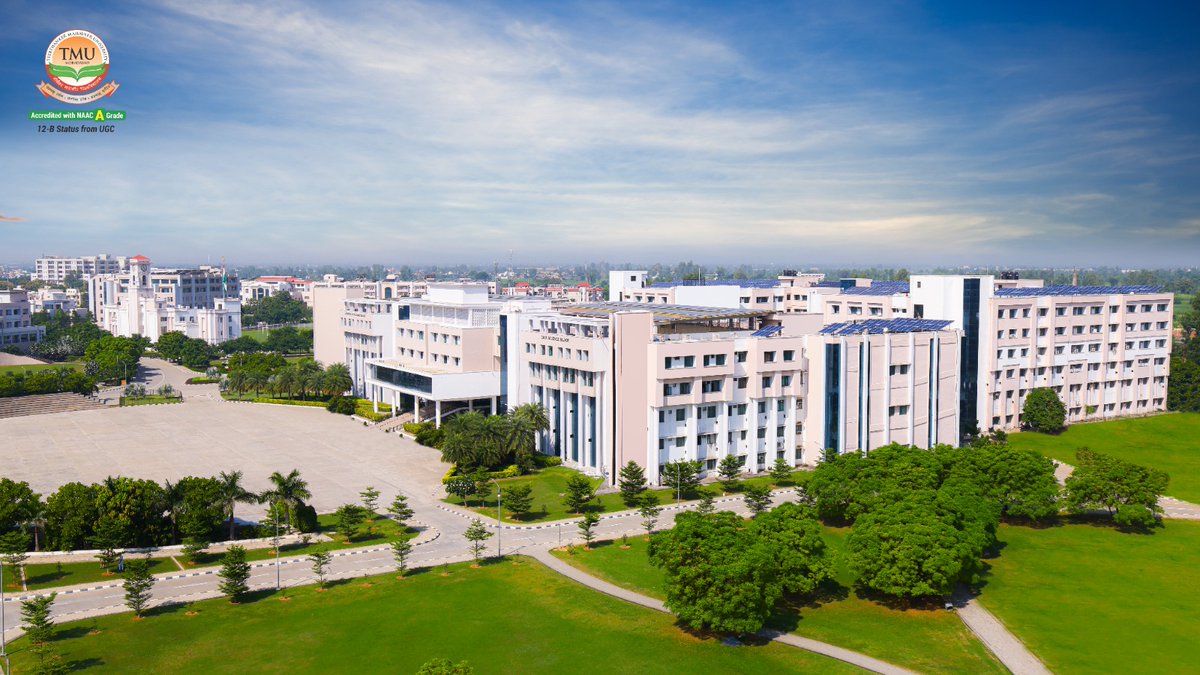 Tmumbd's tweet image. Surrounded by greenery and modern design, every department shines with excellence and innovation. 

TMU helps students discover their potential and turn dreams into achievements through quality education and strong values.
.
#GreenCampus #ModernInfrastructure #CampusBeauty #TMU