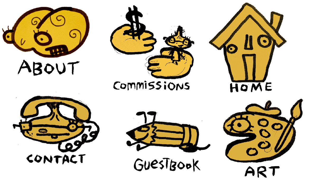 retired website link icons...i would like to use them again somewhere sometime