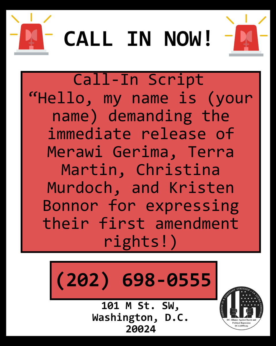 DC Alliance Against Racist & Political Repression tweet media