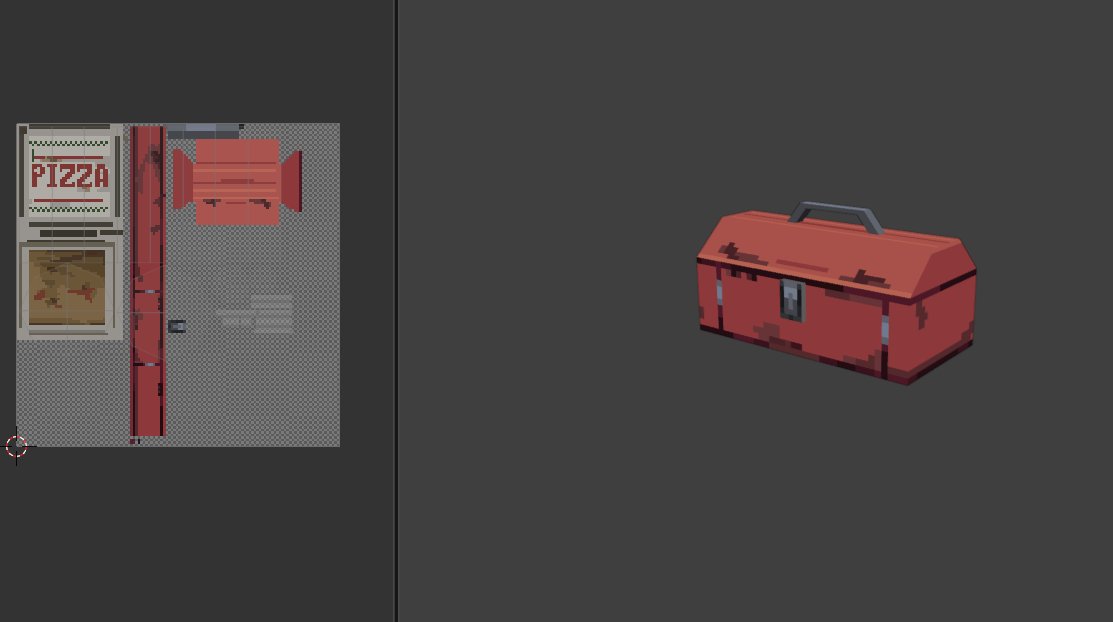 the toolbox #3d #pixelart