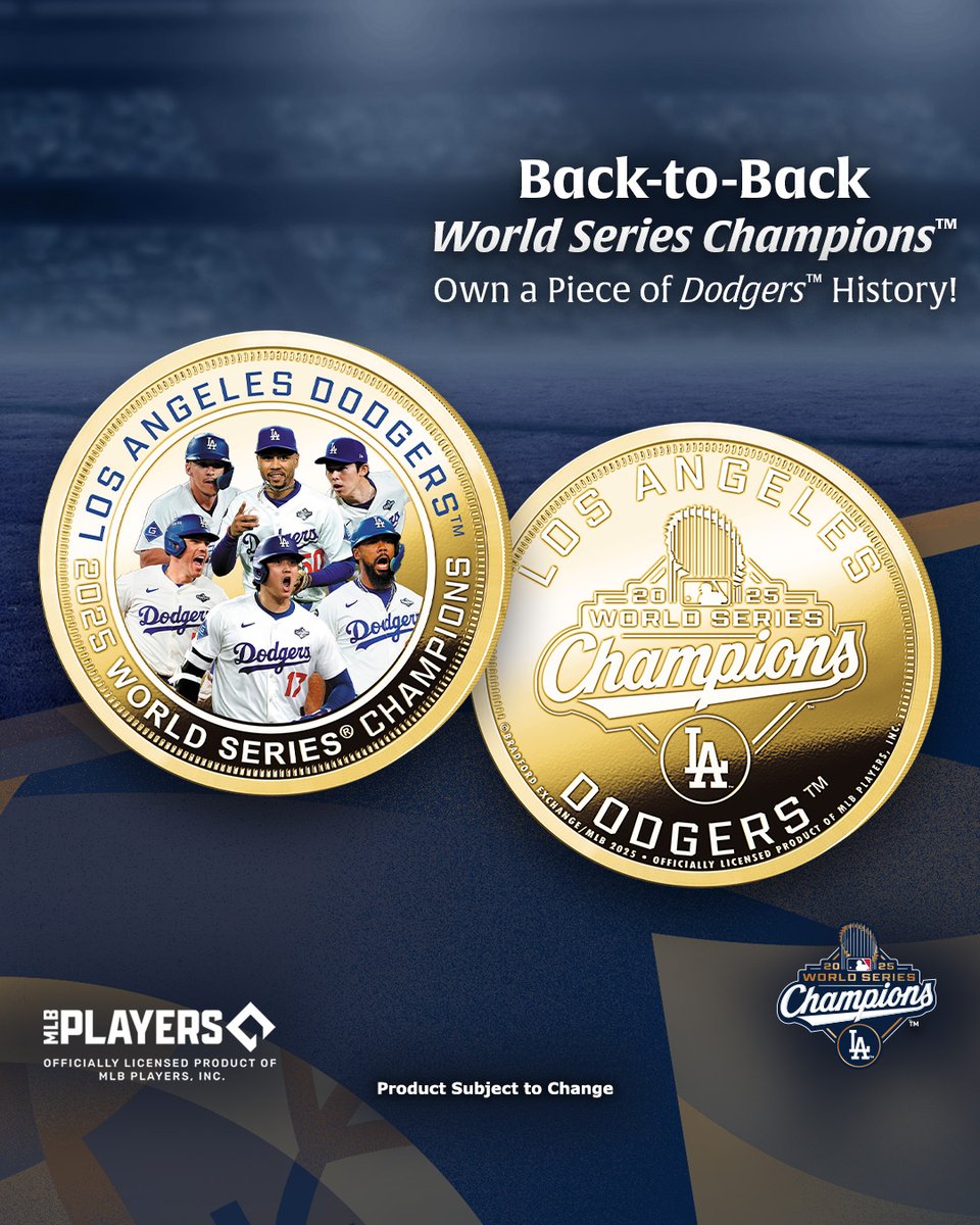 🏆 How about that last game! Be part of the Dodgers™ legacy with this commemorative Proof coin. 
Click to shop: bit.ly/437V8zj

#MLB #WorldSeries #Dodgers
