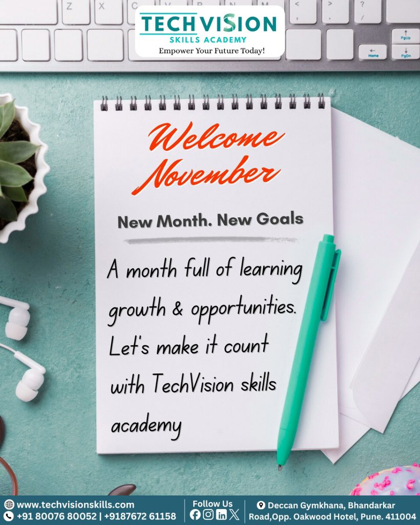techvisionllp's tweet image. New month. New skills. Let’s grow together! 🌱
#November #TechTraining