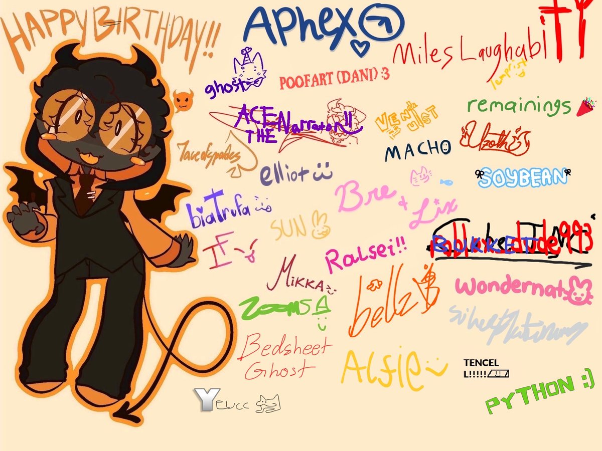 @PixelPugYT i got permission soo w to those who signed this epic card XD