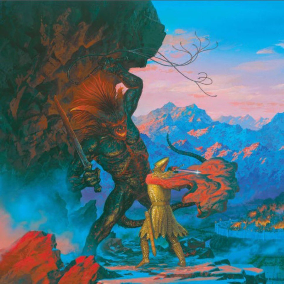 🎶 ONE OF NINE 🇺🇸
« Dawn of the Iron Shadow »

Synths, choirs, bells, horns… all the ingredients of their eternal sorcery are still present on this second album of majestic and epic Black Metal inspired by JRR Tolkien. An incredible journey to Middle-Earth.
FFO Dimmu Borgir,