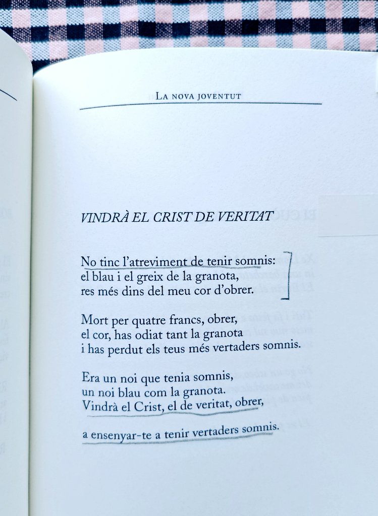 Avui fa cinquanta anys de l'assassinat de Pasolini. Aquest és un dels meus poemes preferits del llibre «La nova joventut», editat per @godalledicions i traduït per l'<a href="/Ecreus/">Eloi Creus</a>