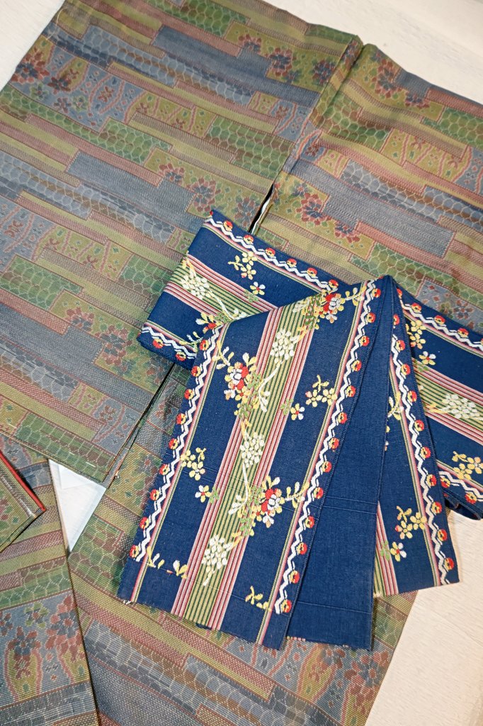 青色グラデーションの伝統的和装セット 十三夜 on X