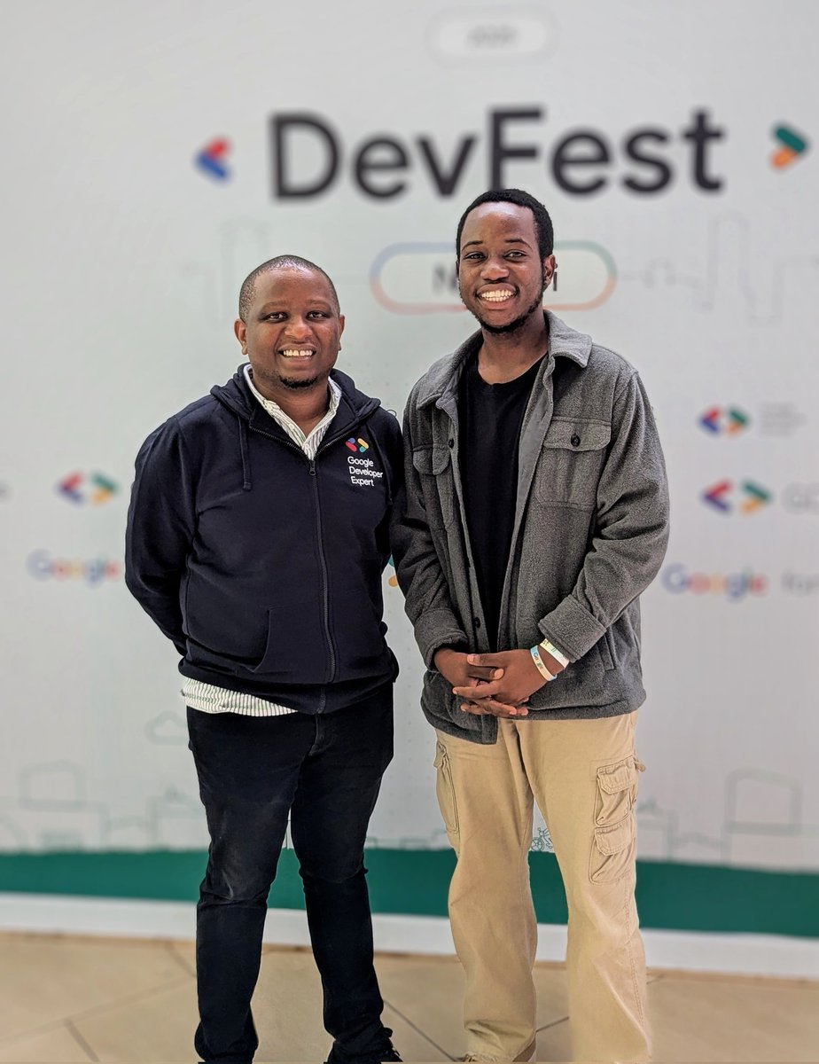 glosings0n's tweet photo. #DevFestNairobi2025
Finally, I met him in person ✌🏾 
From @gdgocucbukavu Lead to #DevFestNairobi, it's always a pleasure to be in a community 💙
Thank you dear Manager, @_jkimani, for this great picture 📸 

#Community #CommunityLove #DevFest #GDGNairobi
@googledevs @GDG_Nairobi https://t.co/uvw43zEGJY