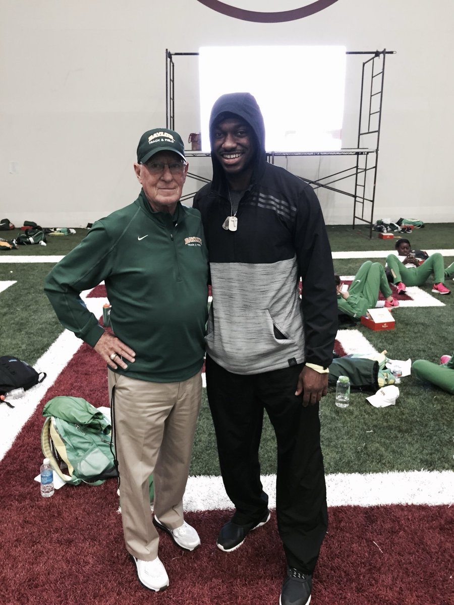 RGIII's tweet photo. REST IN PEACE to the Legendary Coach Clyde Hart who has passed away at 91 years old. He did more than just train his athletes. He helped them become champions in life. Thank you Coach. I know you are hitting Golf Balls over the track in heaven. 🙏🏾 https://t.co/Xz1wn0uP5l