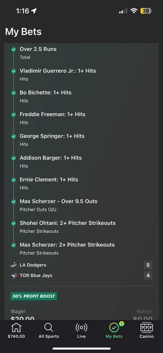 Well they lost but I won