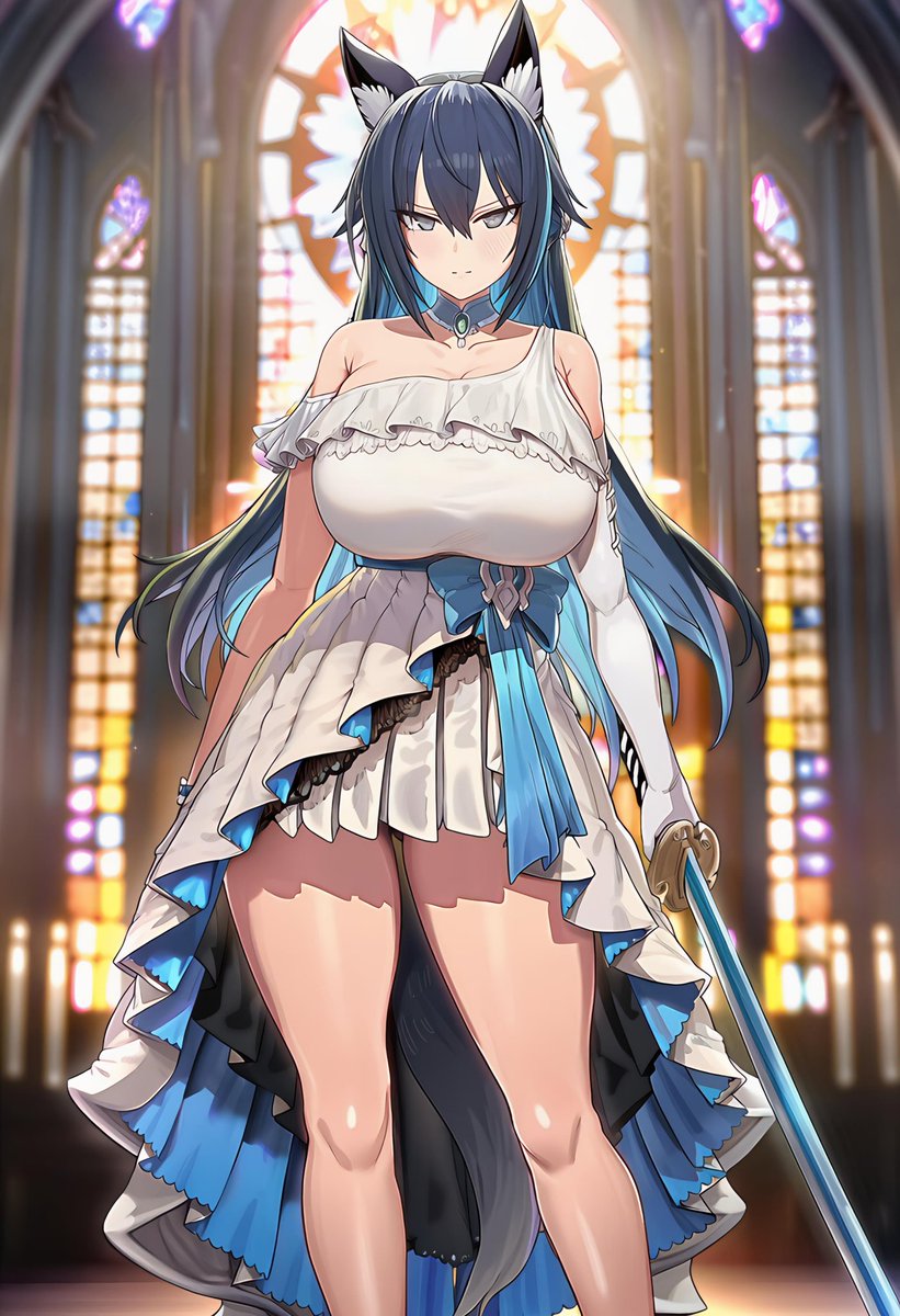 前原さん(@roga_Maebara )の楚葉矢さんでござる。クールなキャラ出来るだけ崩さずに、動きやすさと可愛さの両立を目指して見たでござるね。
表情にも悩んだでござるけど、ここは王道のちょい照れでござる。 