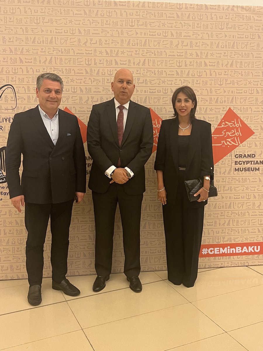 MezahirEfendi's tweet photo. As a member of the #WorkingGroup for the Azerbaijani-Egyptian #Interparliamentary Relations attended the live broadcast of the inaugural ceremony of the #GrandEgyptianMuseum.
#Azerbaijan 🇦🇿 #Egypt 🇪🇬 #GEM
@Milli_Majlis https://t.co/LbG7d79qst