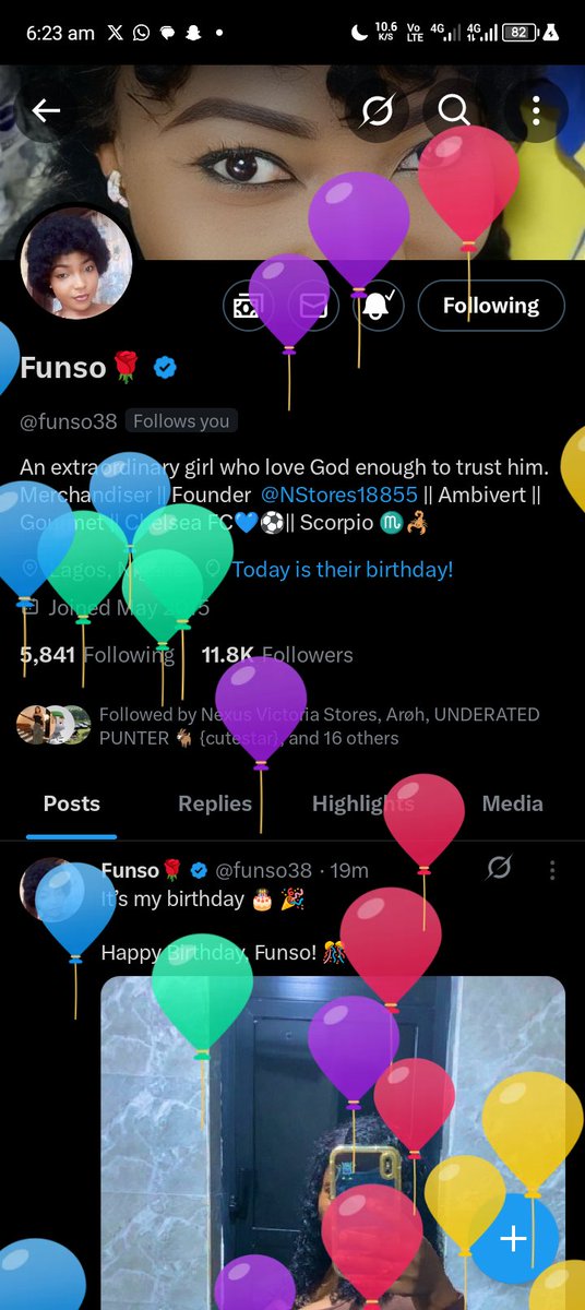 Happy birthday funso❤️❤️