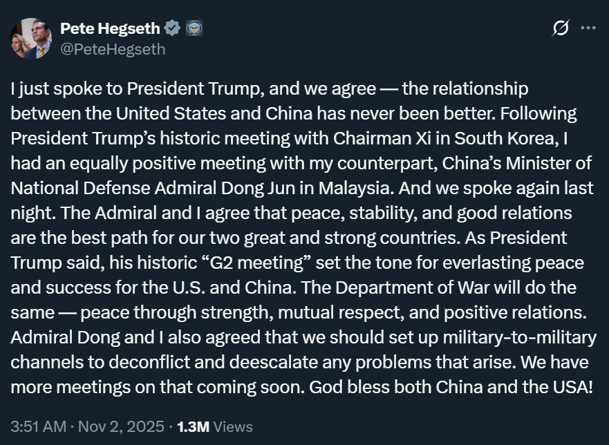 The Chinese, via silent, determined building of massive hard national strengths, have been able to win this brutal episode of the trade war. The US has mellowed and is showing respect now, and talking of a G-2. There never was, and never will be, any replacement of cold,