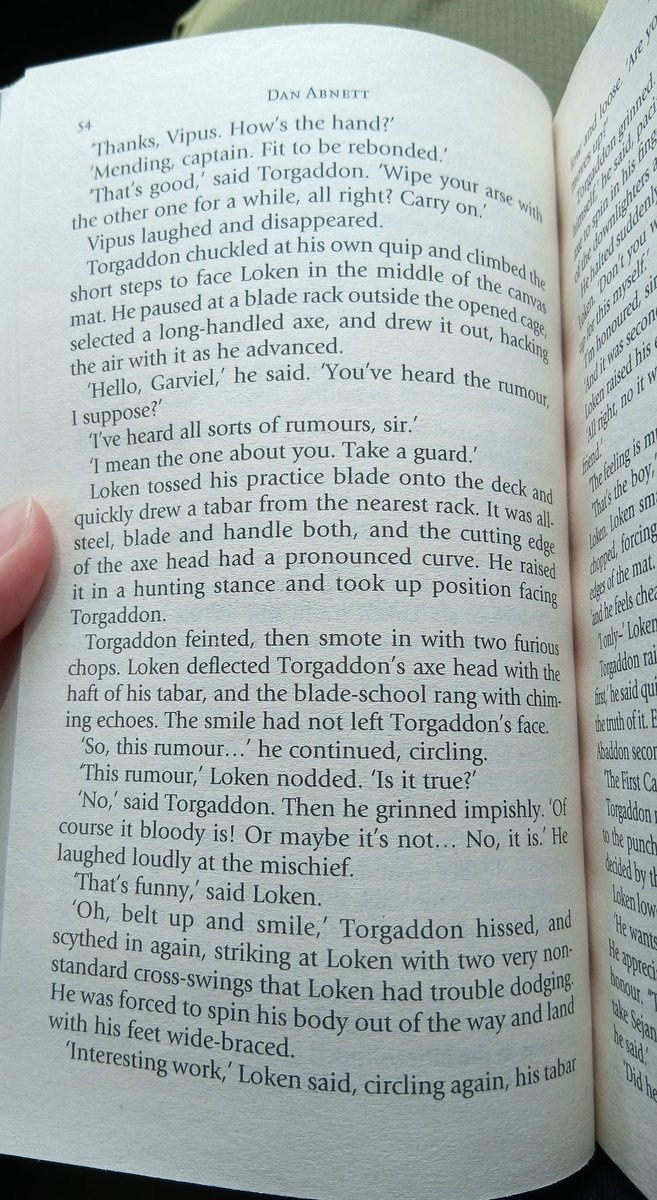 This page made me smile, it fades away as soon i closed the book to rest and look at the book cover.

I forgot tht im reading Warhammer💀