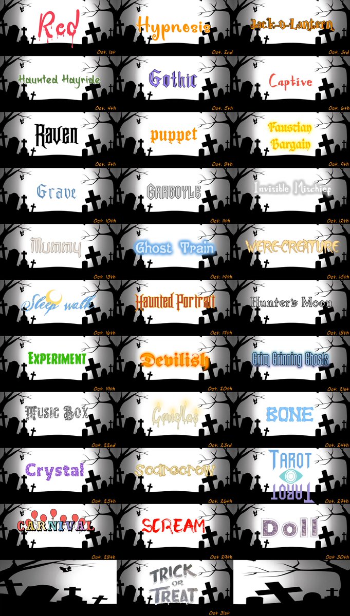 I had a bunch of fun making these for the Spanking Slumber Party discord server and I found I really regretted not posting them elsewhere, so here they all are in one post now that all is finished, and next year, I'll post em each day like the art!