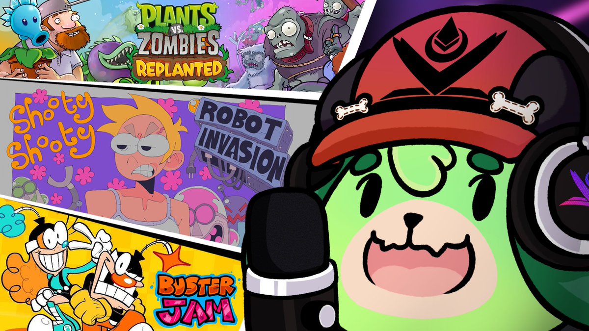 Kuraikidou's tweet photo. 🔴En vivo🔴
【Saturday Night Stream】Buster Jam (Demo), Plants Vs Zombies Replanted y shooty shooty Robot invasion
- Twitch -
https://t.co/yLiM43coZL
#Saturdaynightstream https://t.co/IOq6vboNII