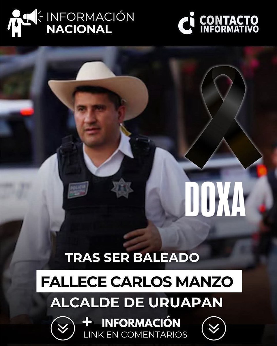 Asesinan al Alcalde de #Uruapan #Michoacán