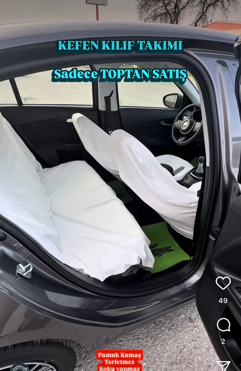 Ön cam güneşliklerini paspas diye yere sereni gördüm , de bu ne a q harbi mal mısınız kefen kılıf ne nerenizden uydurdunuz