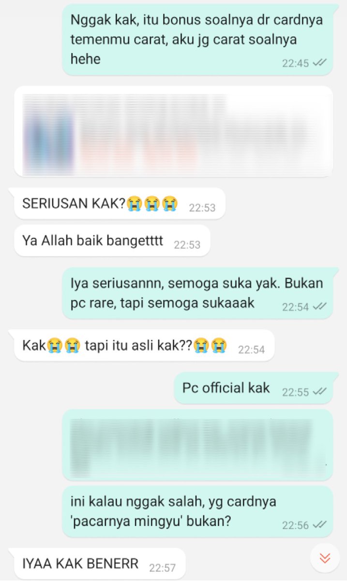 semangkukuji's tweet image. Pernah ada yang order gift box, tulisan di cardnya 'untuk pacarnya Mingyu', dan karena saat itu gue cuma punya photocard Woozi, i put it in the box as a bonus.

At that time, I didn't know it meant a lot to someone, but then I realized one thing, “If you couldn't get the…