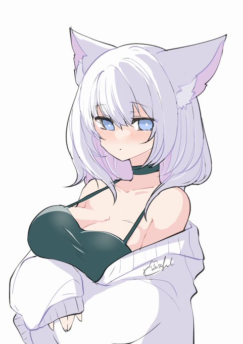 隣に住むけもみみのひと。大学生くらい。 #軽率にキャラデザ