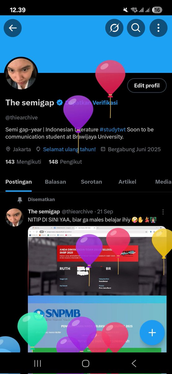 thiearchive's tweet image. ih ada balon