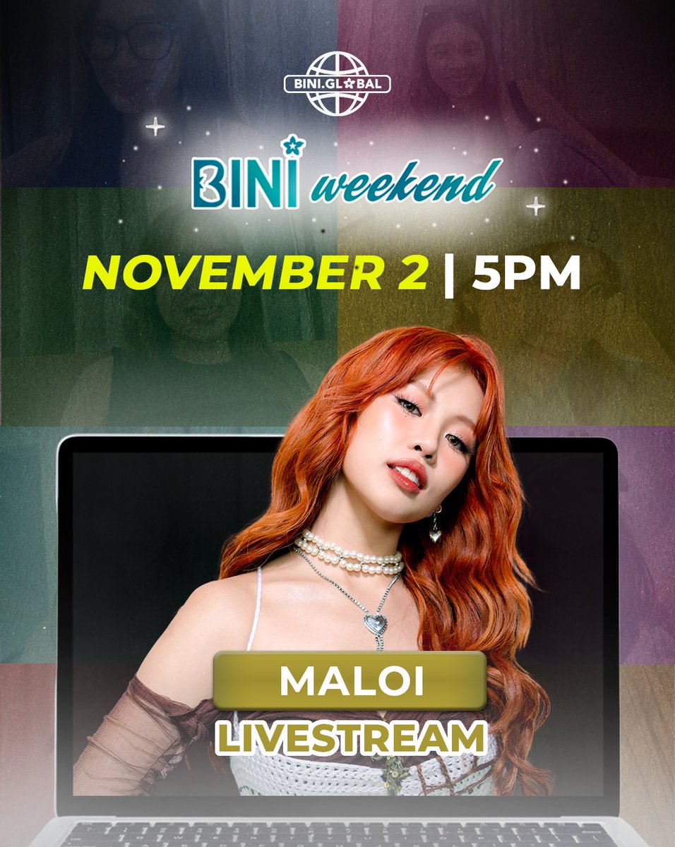 BINI_ph's tweet photo. Your long weekend just got better!💖 @bini_maloi is going LIVE today… see you, Blooms!😉

Not a member yet? Sign up now!
🔗 https://t.co/sZ9bkjLXpb

#BINI #BINIGLOBAL https://t.co/tQyFyoHJPl