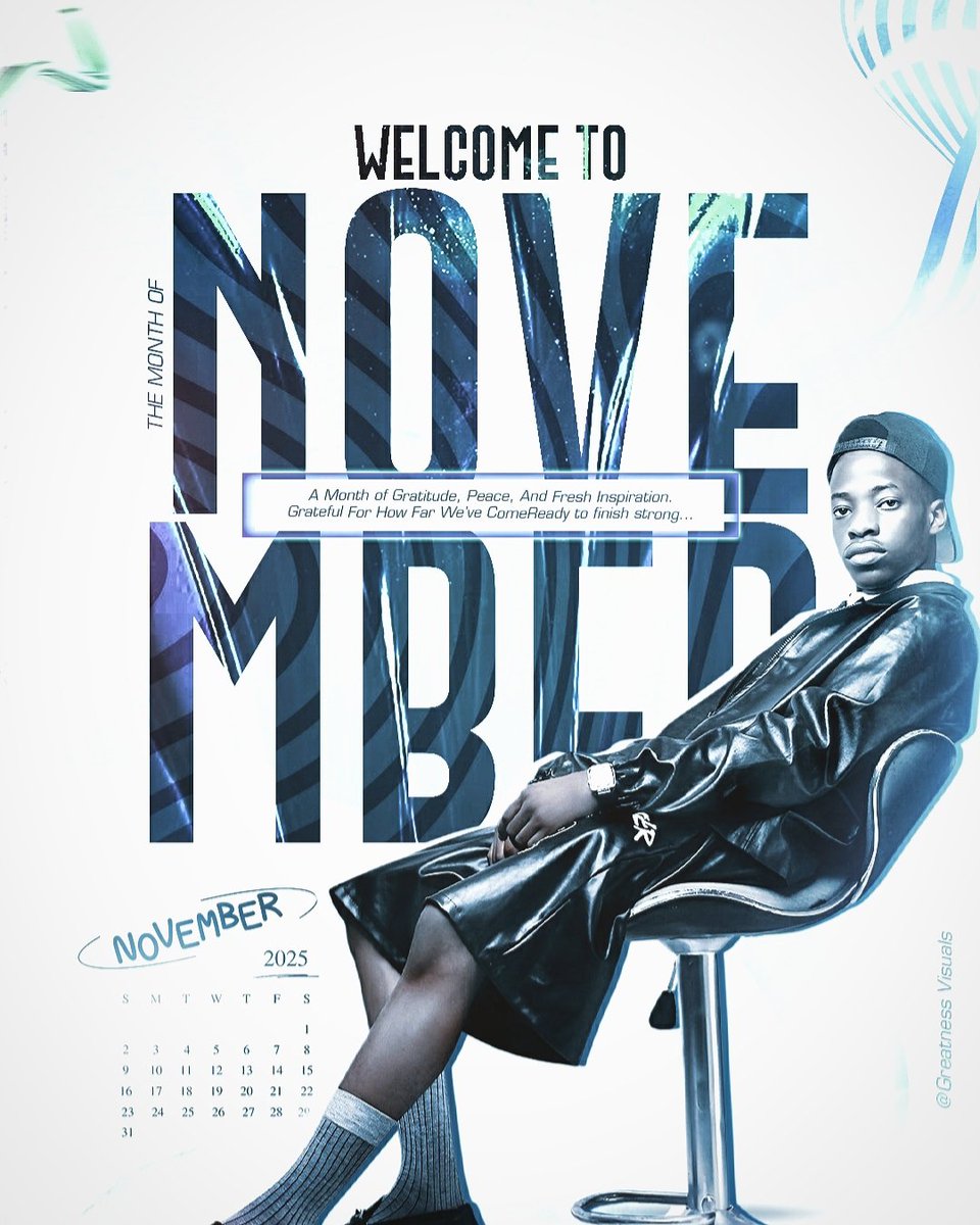 GreatnesOsawaru's tweet image. Welcome to November 🍂
Happy Sabbath Day Fam 💫

Let’s handle those projects for you —
only designs that command attention 🔥

Designed by @GreatnessVisuals ✍️
#HappyNewMonth #HelloNovember #TheDesignCommando #CreativeDesign #GratefulHeart #NovemberVibes #DesignMagic #VisualArt