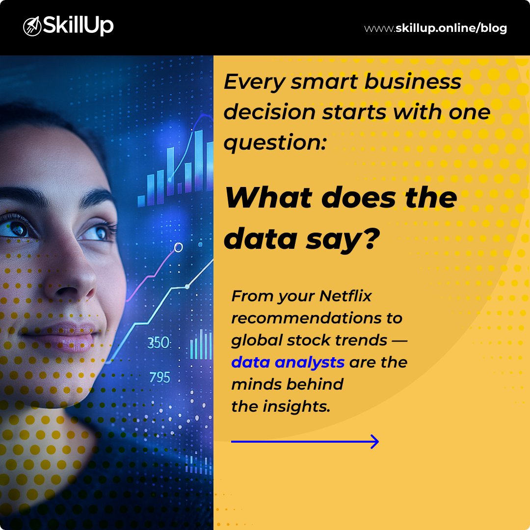 SkillUp_Online's tweet image. Behind every big decision is a data analyst who sees the story in the numbers. Learn how data experts connect patterns, predict outcomes, and shape industries.
Start your journey:
skillup.online/blog/top-data-…
#DataAnalytics #CareerGrowth #SkillUpOnline #DataAnalyst #TechCareers