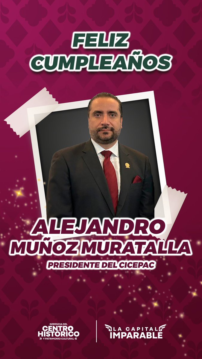 Muchas felicidades Alejandro Muñoz Muratalla, presidente del <a href="/cicepac/">Colegio de Ingenieros Civiles del Estado de Puebla</a> . Le enviamos un caluroso abrazo en su cumpleaños.