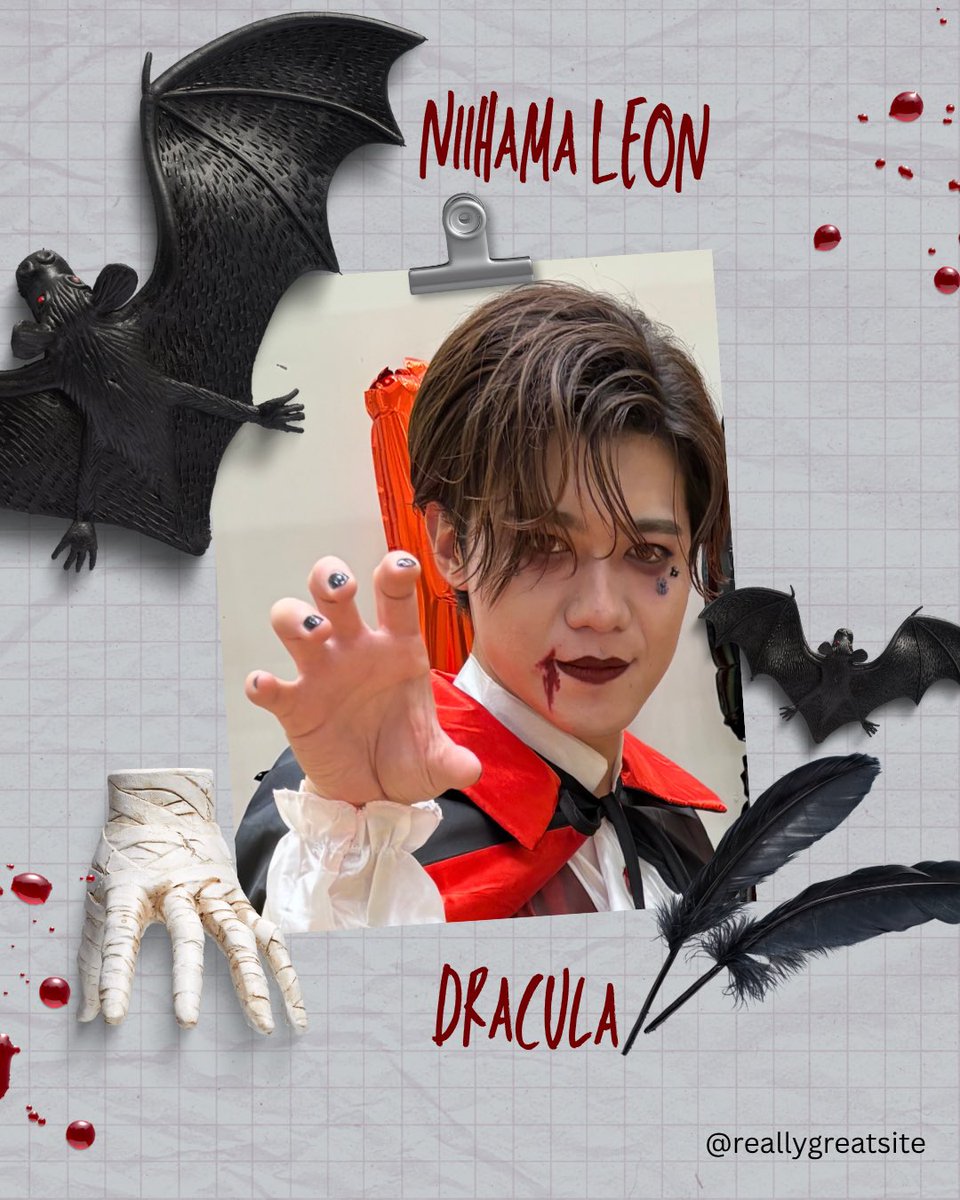 iku19ikue's tweet image. ハロウィンイベントの写真少しずつ♡
1日目の1部のドラキュラ🧛♂️レオン様
赤のカラコンがとても素敵で美しかった!目元に🕷🕸ついてました!
メイクが本当にお似合い❤️🩹
ビジュアル系ロックバンドマンっぽくてかっこよかった!
#新浜レオン
#炎のKiss
#FunFunFun