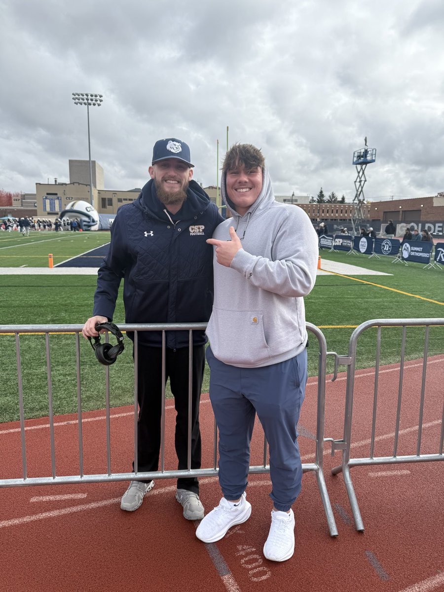 Anel6853501's tweet photo. Thanks for the visit @CoachDJThomas @CSPBearsFB had a great time!! https://t.co/HMG6iBV113