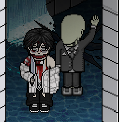semavisoprevio's tweet image. Competição: SOMBRAS EM PAR
Nick: SonecadaNix e Joycinhaa
Inspiração: Jeff the killer e Slenderman (creepypastas)
@GOHabblet  #HalloweenNaGO