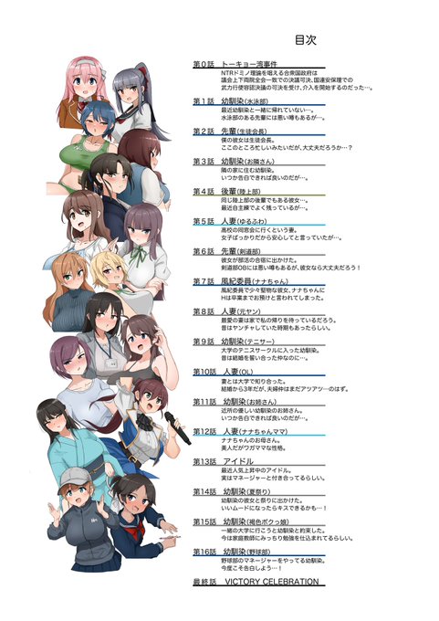 コミティア154 そ 59b です!
予告通りNTR爆撃4コマ本、フルカラーで出します!
総勢16名のヒロインが爆撃対象です! 