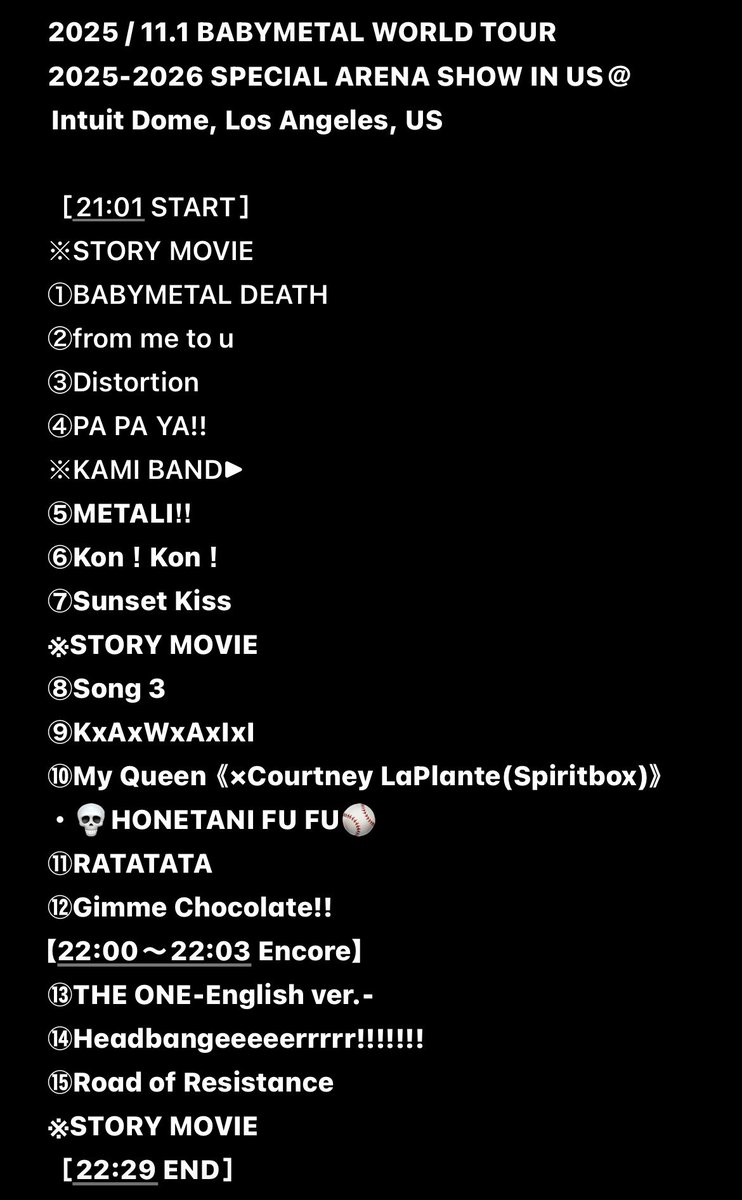 ひとひら つくる lp zine セトリ FACT セトリ #FACT #ファクト #オーラマ #ROCKORAMATHEEND #幕張メッセ