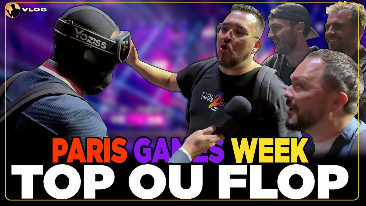 OMBREmp4's tweet photo. 🎮 PARIS GAMES WEEK 2025 : TOP ou FLOP ? 😱
Les créateurs de contenu ont donné leur avis 🔥
tout est passé au crible 👀
🎥 Découvre la vidéo ici 👉 https://t.co/MhAyqe18BN
#PGW2025 #ParisGamesWeek #Gaming #TopOuFlop https://t.co/UzvYdIgfKv