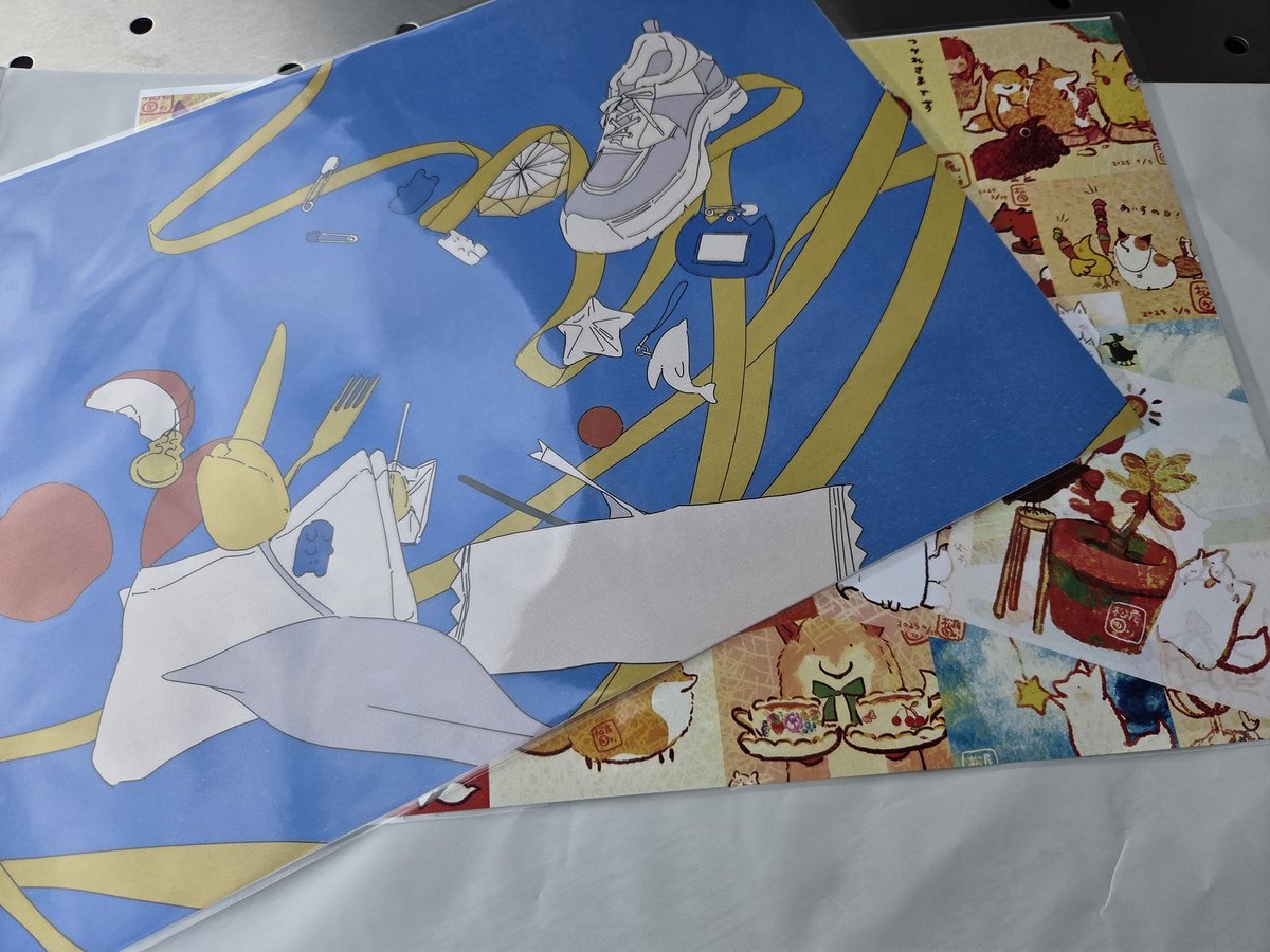 見てきた〜！
#つくしのブックカバー展