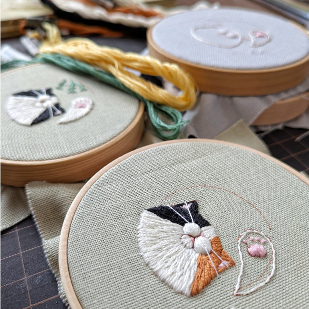 豆《ネコの刺繍 》 (@mame85023) / Posts / X